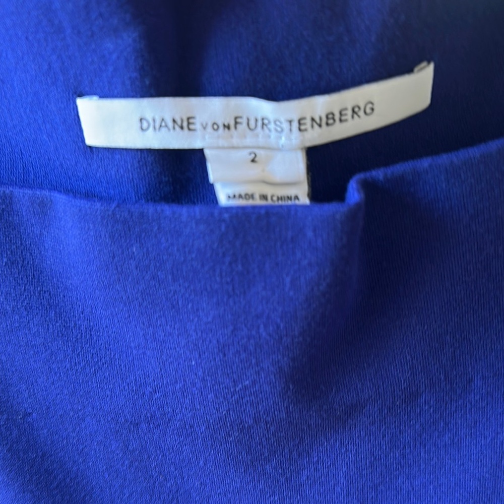 Diane Von Furstenberg Blue Midi Dress